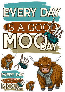 Bügelbild Every day is a good mooday